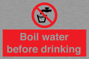 Boil water before drinking